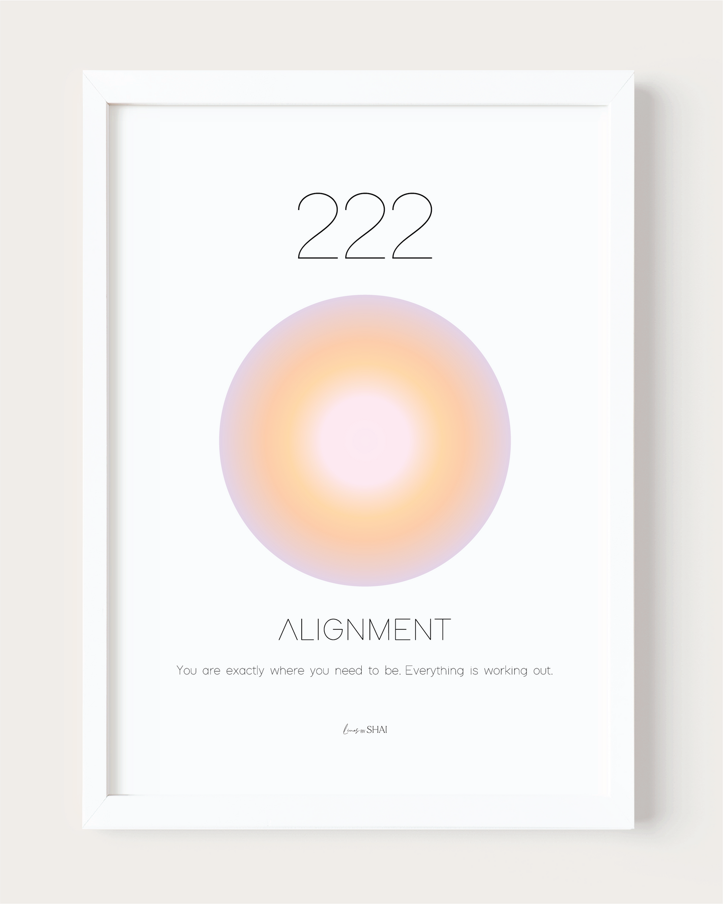 Angel Number Aura Print