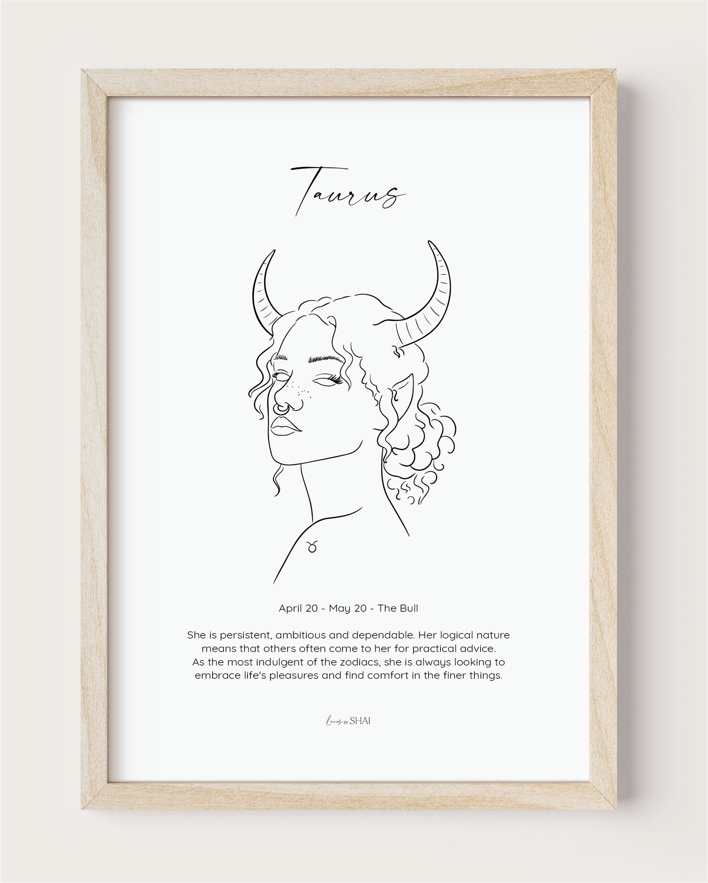 Woman Zodiac Print