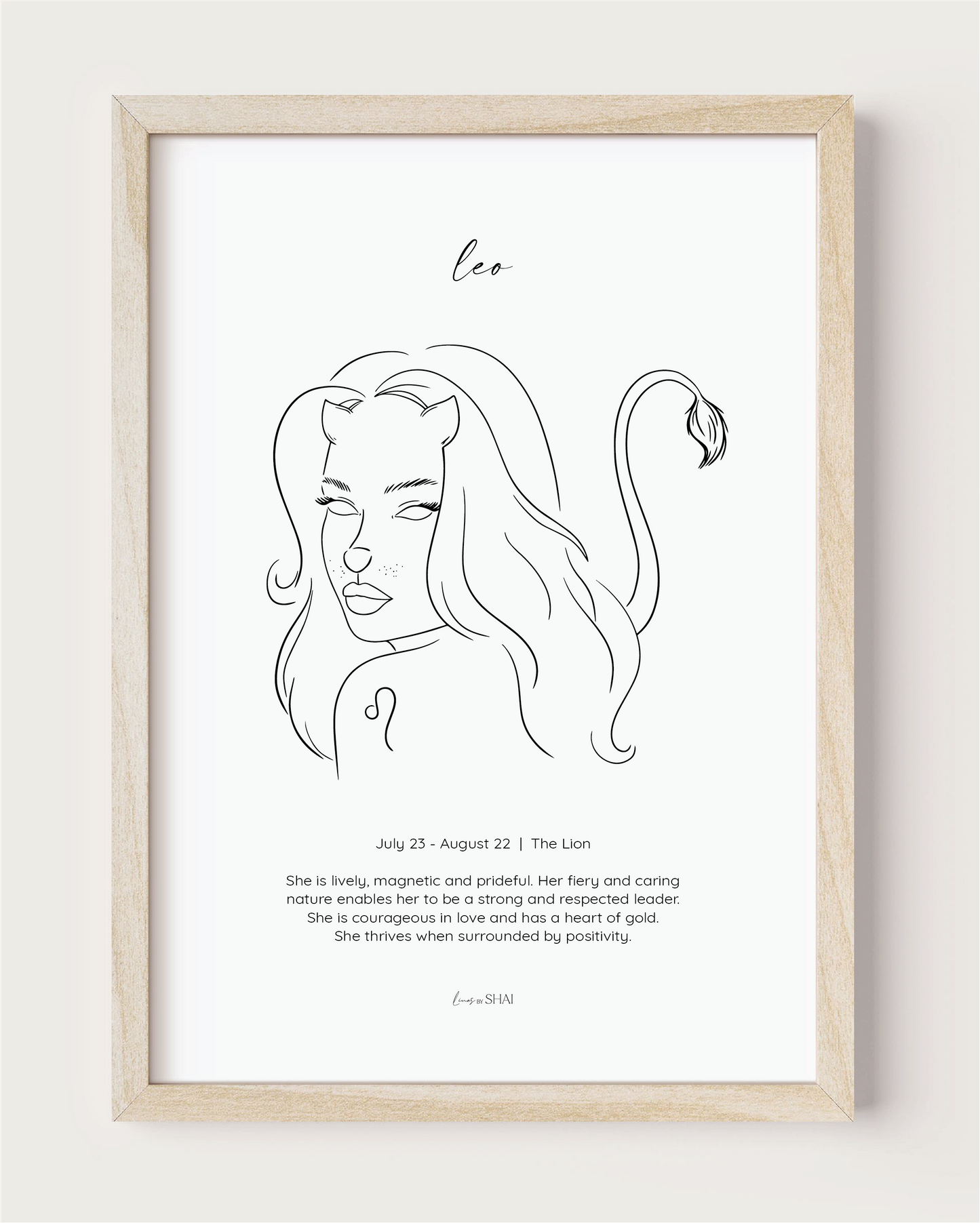 Woman Zodiac Print