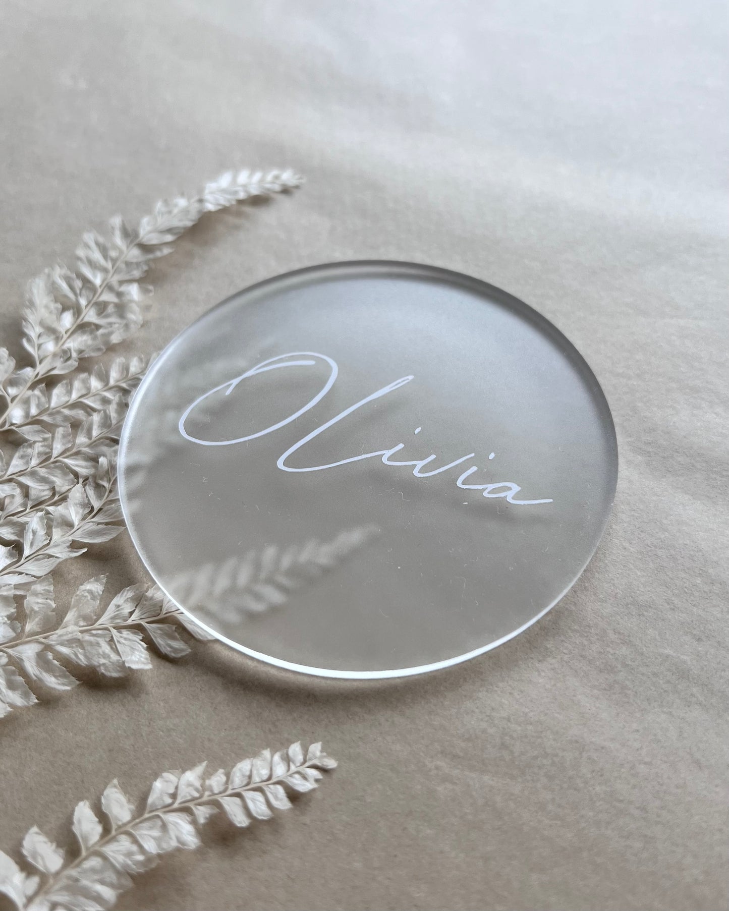 Acrylic Name Place Cards