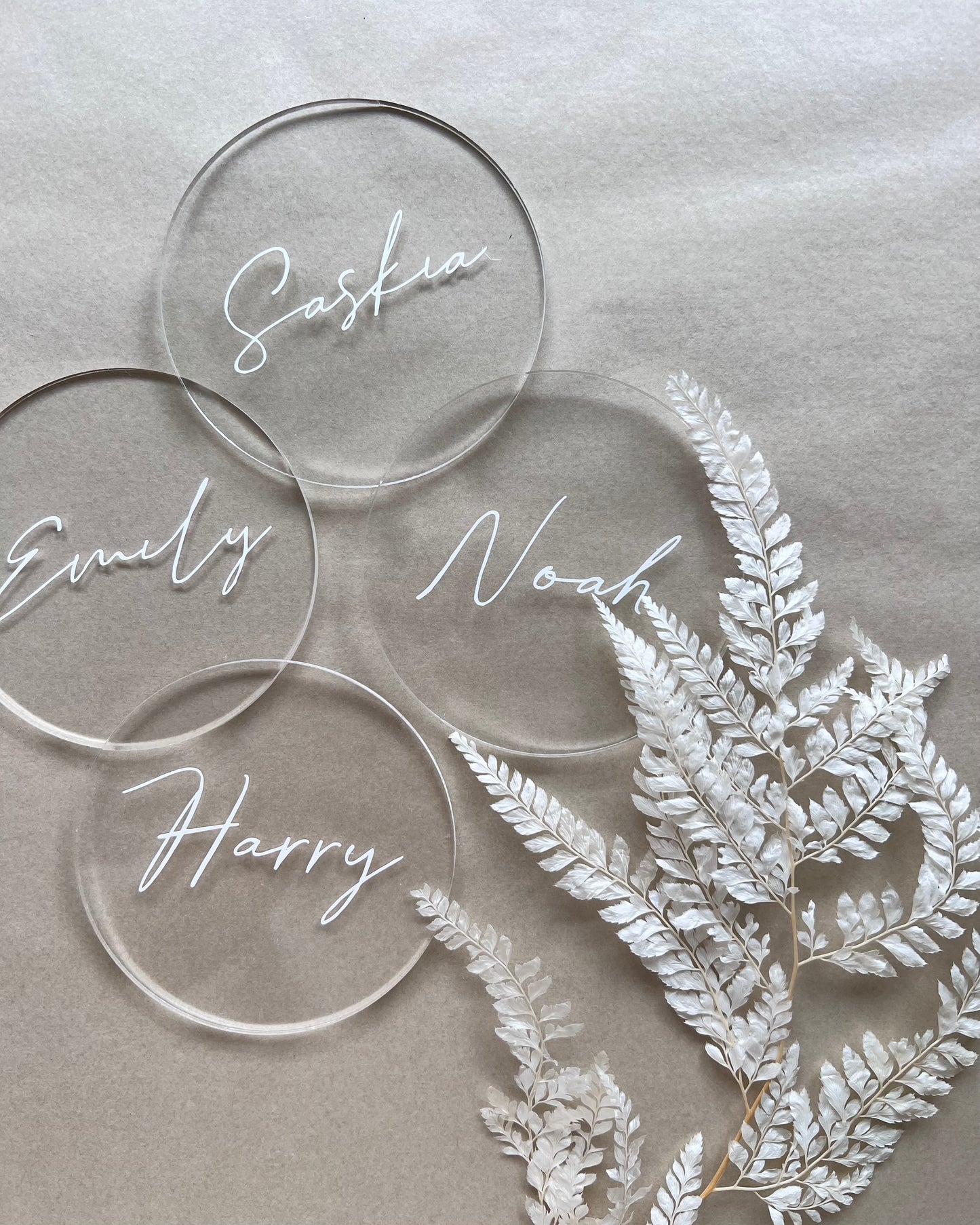 Acrylic Name Place Cards